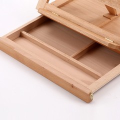 Art Supply Wood Artist Tool Box Easel Storage Drawer Painting Drawing Craft