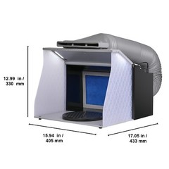 Airbrush Spray Booth Portable Hobby Airbrush Paint Spray Booth Dual Fans