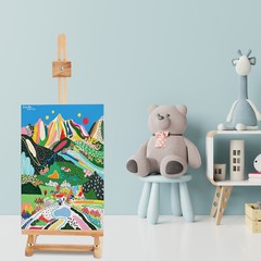 Painters Studio Easel Wooden Beech Wood Painting Stand Adjustable Drawing Stand