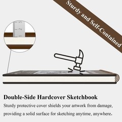 Durable 9″ x 12″ Acid-Free Spiral Sketch Book – Perfect for Drawing and Painting