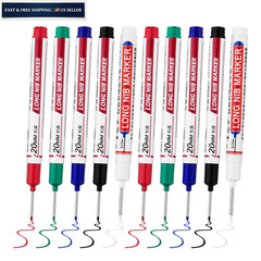 LYXMYGS 10 PCS Long Head Deep Hole 10PCS-20MM-Red/Blue/Green/Black/White