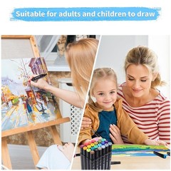 80 Colors Art Drawing Markers Set for Kids Adults Dual Tip Alcohol Markers Gifts