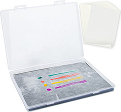Stay Wet Palette for Acrylic Painting Wet Palette Tray with Sponges and 100 Pap