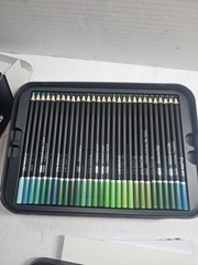 174 Colored Pencils, Shuttle Art Soft Core Coloring Sketch Pad Missing Sharpener