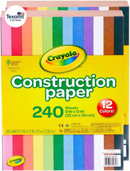 Construction Paper Bulk Pack (480 Sheets) – 10 Assorted Colors, 9X12, Classroom