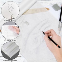 Tracing Paper Roll 18 Inch x 30 Yards White Translucent Pattern Paper Trace P…