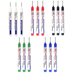 Long Head Deep Hole Marker Pens, 15pcs Long Nib Marker 20mm Quick Dry Waterpr…