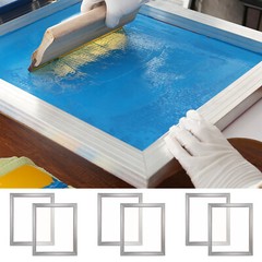 Screen Printing Kit Silk Screen Printing Frame 16x20inch 110 Count Mesh 6pcs