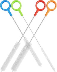 Heavy Duty Cleaning Brush Set 4 Extra Long Straw Cleaners Kitchen Home