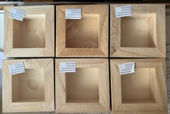 Brand New Lot of 6 Blick Studio Artists’ Wood Panels 4″x4″, 1-1/2″ Cradle Boards