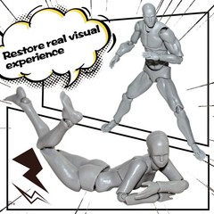 Body Kun Artist Manikin Figure Drawing Pose Tool – 5.5″ PVC Art Model