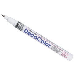 1 PCS UCHIDA 130C0 Marvy Deco Color Extra Fine Opaque Paint Marker White