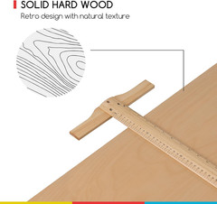 Wood Adjustable Drafting Table: 35.5″ X 23.5″ Art Drawing Desk with Various Heig