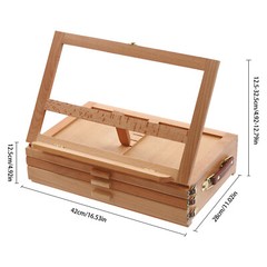 Adjustable Storage Box Easel,Painting Board Stand with Drawers,Storage Box Easel