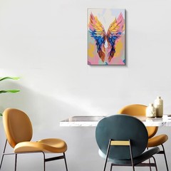 Framed Paint by Numbers Kit for Adults, Angel Wing Adults Paint by Number Kits..