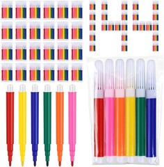 144 Pcs Mini Markers Bulk Colored Pen 3.4 Inch Vibrant Colors Portable Short …
