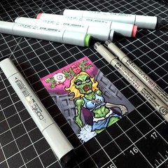 🧟 Zombie Artist Sketch Blank Trading Cards 2.5″x 3.5″ – 32pt Thick – 5 Cards 🧟