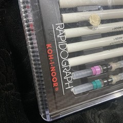 Koh-I-Noor Rapidograph Technical Pen Set 5 Pens, 4 Tips, and Ink New Open Box