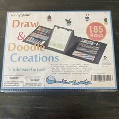 Drawing Coloring Summer Activity Set Sunnyglade 185 Piece Double Sided Trifold