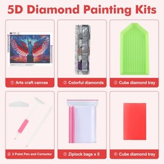 Independence Day Diamond Art Kits for Adults Beginner, 4th of July 5D Diamond