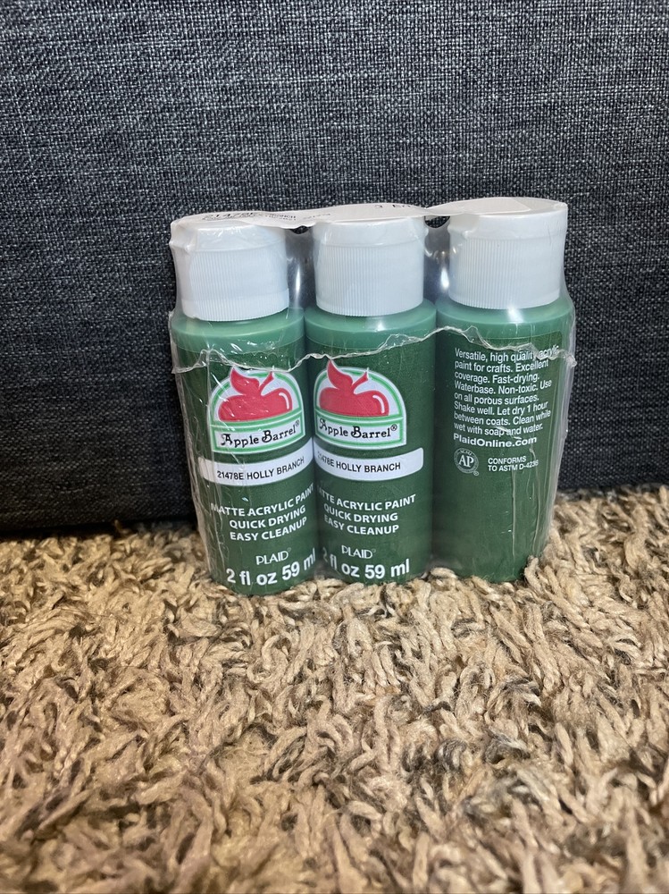 Apple Barrel Acrylic Paint Holly Branch 2 Ounces – 21478E Pack Of 3