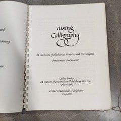 Using Calligraphy by Margaret Shepherd Rare 1980 Vintage Paperback Book