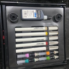 Koh-I-Noor Rapidograph Technical Pen Set 5 Pens, 4 Tips, and Ink New Open Box