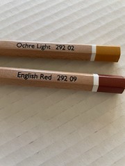 Cretacolor MegaColor Colored Pencil, Chestnut Brown English Red Lot of 2