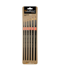 Rubens Artist Water Color Paint Round Brush 720R 1Set (6ea Brushes)