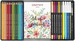 Caran d’Ache Julie Thomas Botanical Mixed Media Set Watercolour Pencils Felts