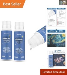 2-Pack Diamond Painting Sealer 240ML with Sponge Head for Lasting Shine & Hold