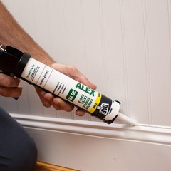 DAP Alex Painter’s Acrylic Latex Caulk, White, 10.1 oz. (Pack of 3), White
