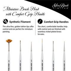 Silver Brush UMS-2460S Ultra Mini Basic Miniature Detail Short Handle Brush S…