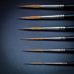 Raphael Kolinsky Sable Brush 88026 – Long Tip Liner for Fine Detail & Precision