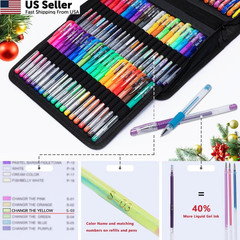 Gel Pens for Adult Coloring Books, 160 Pack 80 Count (Pack of 1), Multicolor