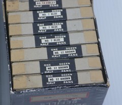 VINTAGE UNOPENED BOX OF 12 PRANG HALF PAN WATERCOLOR PAINTS, PICK COLOR!