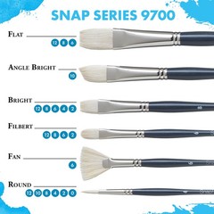 Snap! Paintbrush Set – 3 Premium Paint Brushes for Artists and Crafters