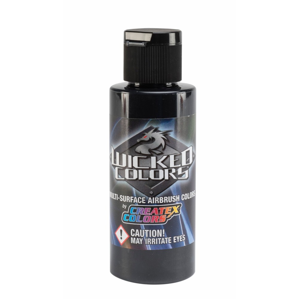 Createx Wicked Colors W300 Pearl Black 2oz. water-based universal airbrush paint