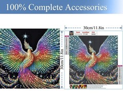 JFYHAB 5D Phoenix Diamond Painting Kits for Adult, 12×12 inches, colourful