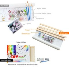 Paint By Numbers Adults kids Italy Landscape DIY Painting Kit 40x50CM Canvas