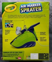 Crayola Electric Air Marker Sprayer Airbrush Spray Stencil Art SEALED FAST SHIP