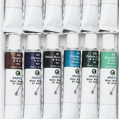 Water Soluble Oil Color Paint Set – 12ml Tubes – Solvent-Free – Assorted Colors