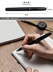 Ohto CR01 Ceramic Rollerball Pen Matte Black 1 Count (Pack of 1),