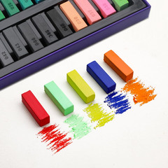 Soft Pastels, 50Pcs, 48 Colors | 4 Fluorescent Colors, Extra Free Black & White,