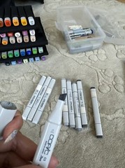 COPIC Markers Cool Gray 9x Used Set