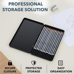 Versatile 14-Piece Professional Graphite Pencils for All Your Artistic Needs