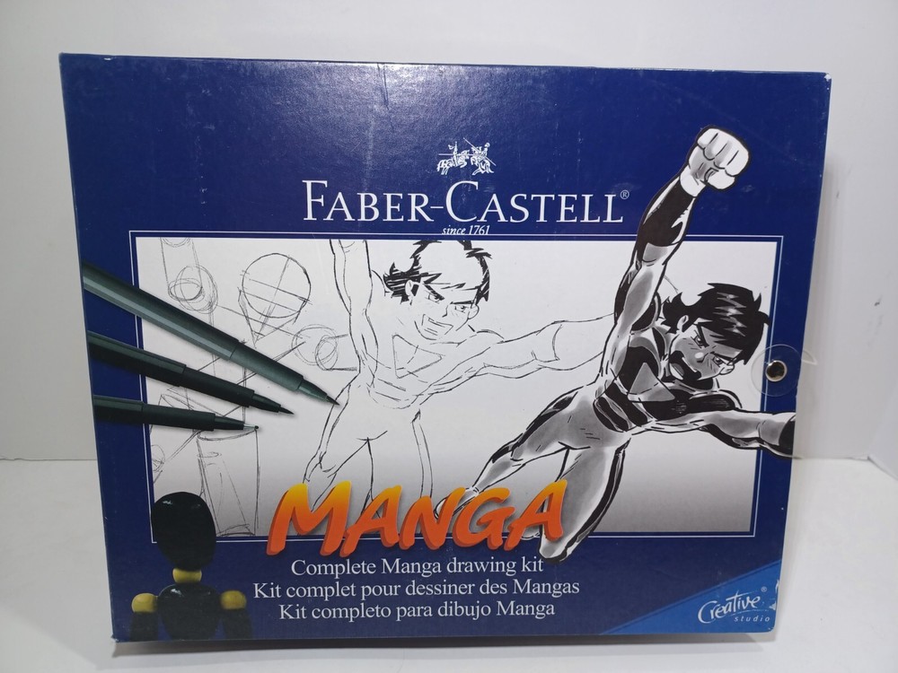 Faber Castell Complete MANGA Drawing Art Starter Kit: Manga Studio Model *NEW*