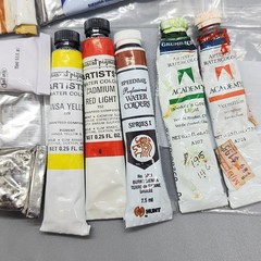 Vintage Artists Watercolor Tube Lot HWC Holbein, Grumbacher, Permanent Pigments*