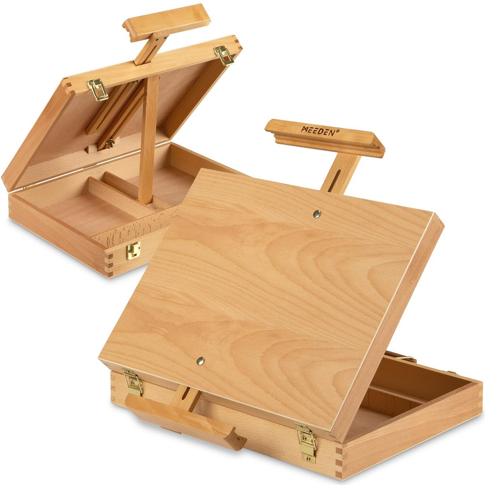 MEEDEN Tabletop Easel for Painting, Art Sketchbox 17 x 13 x 16 inches, HBX-6
