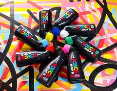 Uni POSCA Mop’r PCM-22 Paint Marker Set of 8